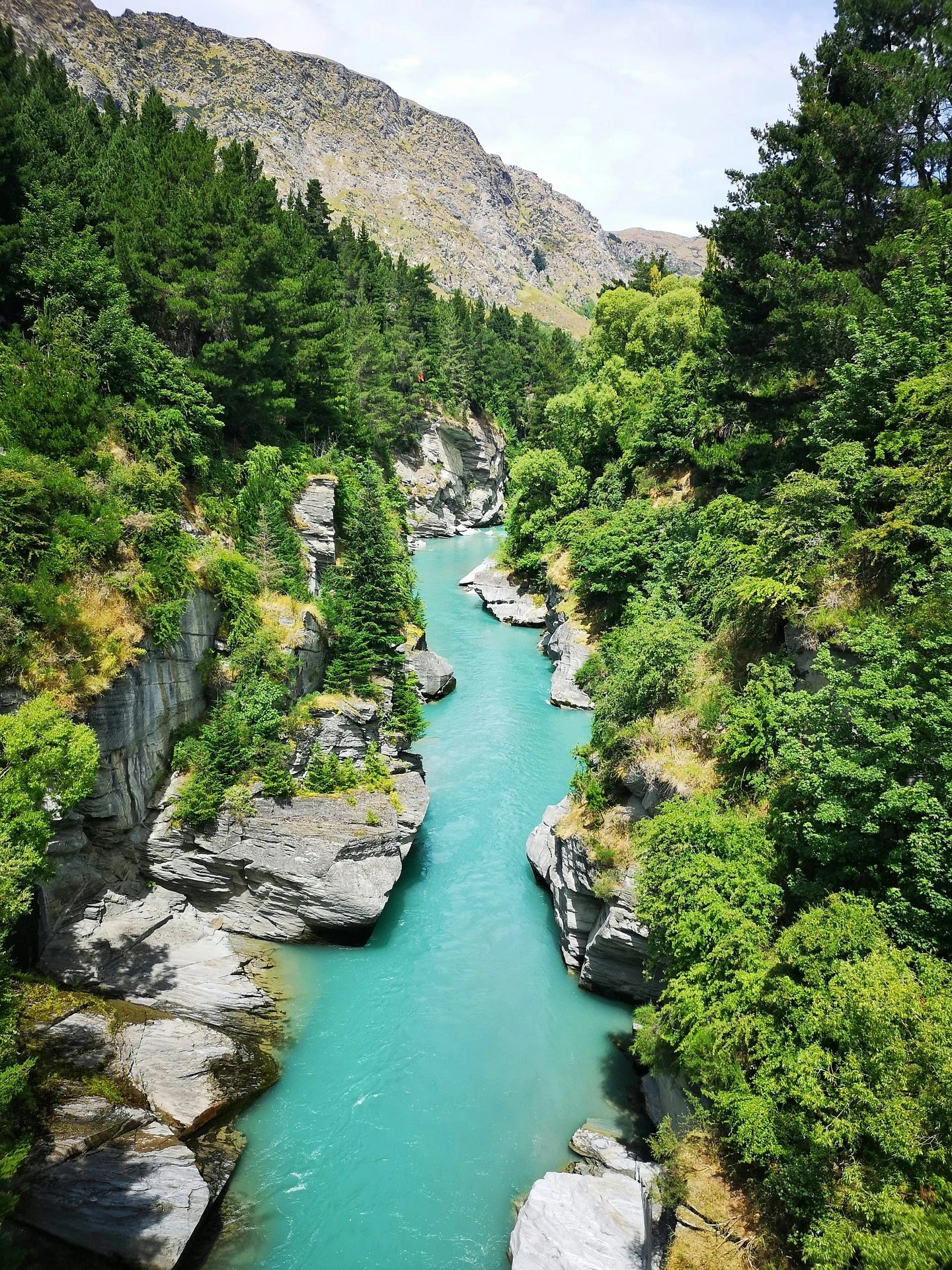 Central Otago river country on a Queenstown to Middlemarch one-way